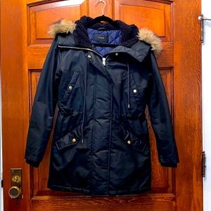 Perfect Winter Parka with faux fur trim J. Crew